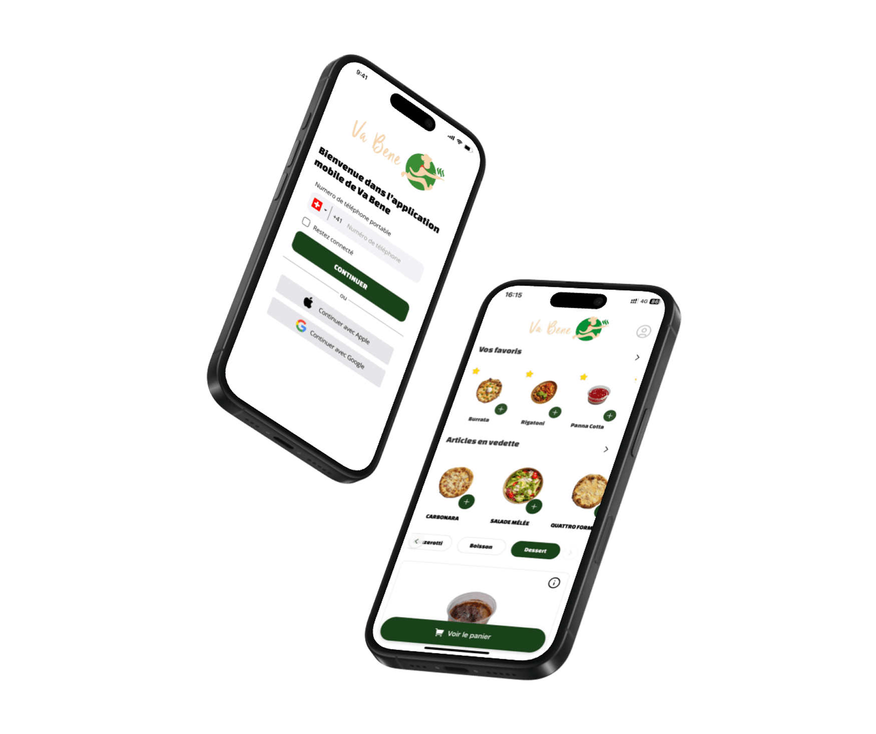 Application mobile VaBene